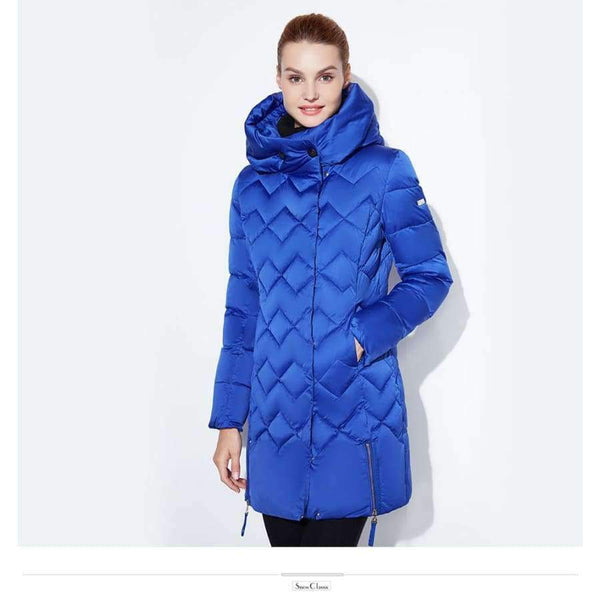 Planet Gates Winter jacket women Thin short parka Hood coats luxury outerwear Argyle jacket female over solid winter coats 2018