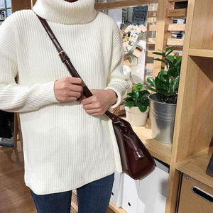 Planet Gates Winter Knitted Sweaters Women Fashion Turtleneck Pullover Sweater Female Casual All-match Jumper 8 Colors