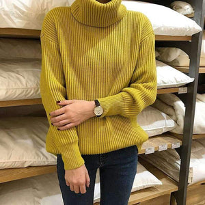 Planet Gates Winter Knitted Sweaters Women Fashion Turtleneck Pullover Sweater Female Casual All-match Jumper 8 Colors
