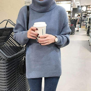 Planet Gates Winter Knitted Sweaters Women Fashion Turtleneck Pullover Sweater Female Casual All-match Jumper 8 Colors