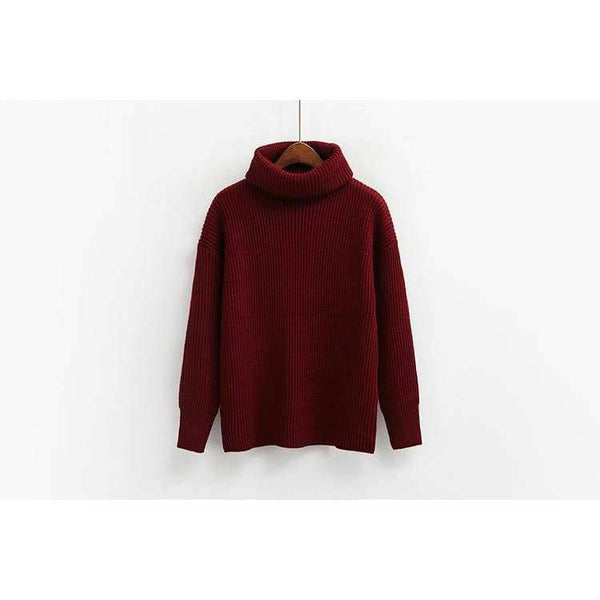 Planet Gates Winter Knitted Sweaters Women Fashion Turtleneck Pullover Sweater Female Casual All-match Jumper 8 Colors