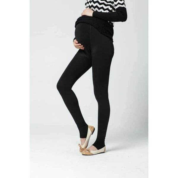 Planet Gates Winter Maternity Plus Velvet Thickening  Leggings Pants Clothes For Pregnant Women Warm High Waist Suspender Pregnancy Trousers