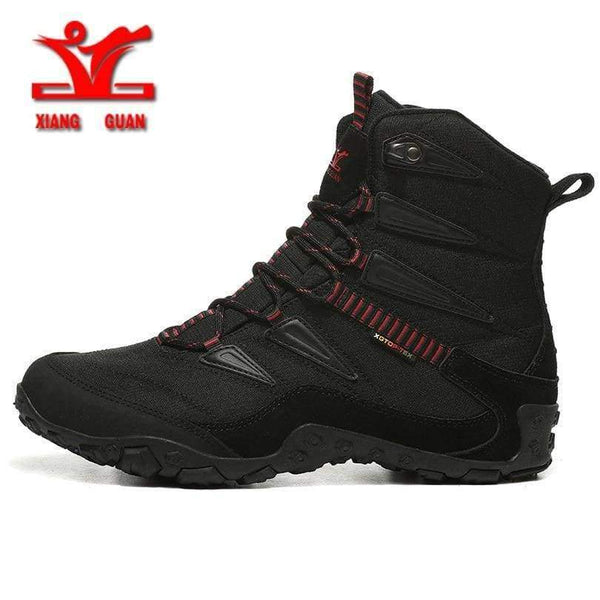 Planet Gates Winter Men Hiking Shoes Wool Lining Snow Boots Outdoor Hunting Boots Waterproof Mountaine Shoes Men Climbing Shoes man