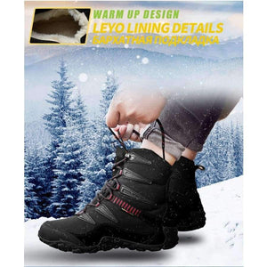 Planet Gates Winter Men Hiking Shoes Wool Lining Snow Boots Outdoor Hunting Boots Waterproof Mountaine Shoes Men Climbing Shoes man