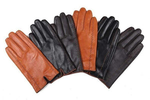Planet Gates Winter Men's Genuine Leather Gloves  New Brand Touch Screen Gloves Fashion Warm Black Gloves Goatskin Mittens GSM012