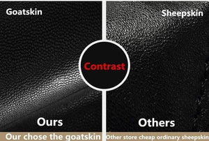 Planet Gates Winter Men's Genuine Leather Gloves  New Brand Touch Screen Gloves Fashion Warm Black Gloves Goatskin Mittens GSM012