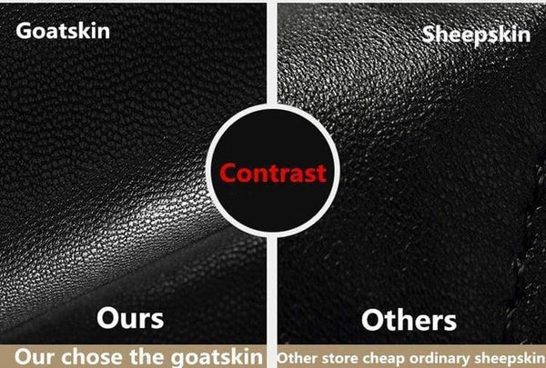 Planet Gates Winter Men's Genuine Leather Gloves  New Brand Touch Screen Gloves Fashion Warm Black Gloves Goatskin Mittens GSM012