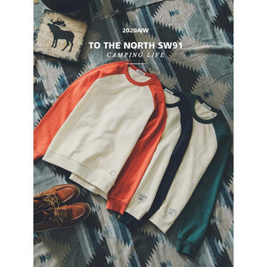 Planet Gates Winter new sweatshirts men fashion contrast color jogger hoodies raglan sleeves plus size tops SJ120869