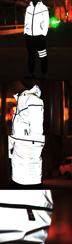 Planet Gates Winter plus size 4xl waterproof 3m reflective jacket men clothes baseball coats windbreaker