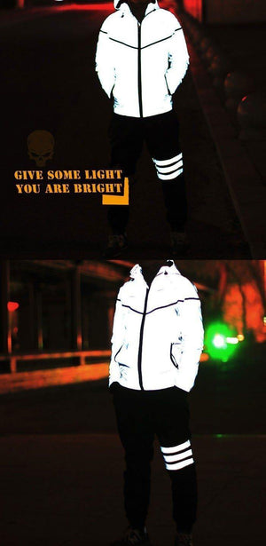 Planet Gates Winter plus size 4xl waterproof 3m reflective jacket men clothes baseball coats windbreaker