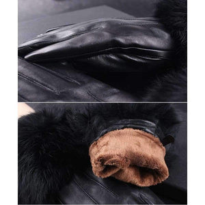 Planet Gates Winter Spring Fashion Winter Sheepskin Gloves Top Lambskin Solid Real Genuine Leather Women Wrist Driving Glove