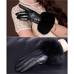 Planet Gates Winter Spring Fashion Winter Sheepskin Gloves Top Lambskin Solid Real Genuine Leather Women Wrist Driving Glove