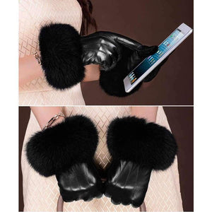 Planet Gates Winter Spring Fashion Winter Sheepskin Gloves Top Lambskin Solid Real Genuine Leather Women Wrist Driving Glove