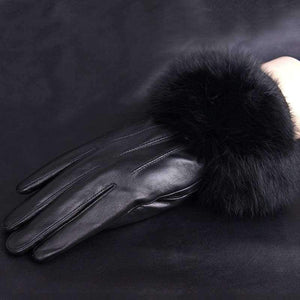 Planet Gates Winter Spring Fashion Winter Sheepskin Gloves Top Lambskin Solid Real Genuine Leather Women Wrist Driving Glove