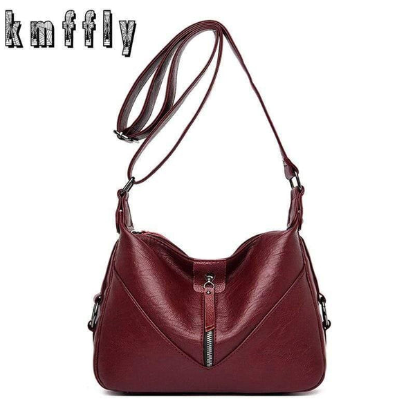 Winter Style  Bolsas Soft Leather Luxury Handbags Women Bags Designer Multi-pocket Crossbody