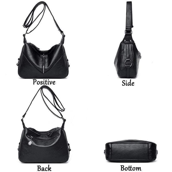 Winter Style  Bolsas Soft Leather Luxury Handbags Women Bags Designer Multi-pocket Crossbody