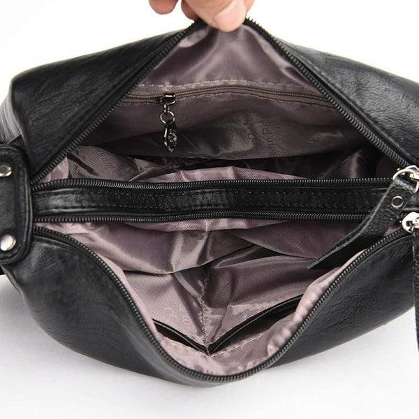 Winter Style  Bolsas Soft Leather Luxury Handbags Women Bags Designer Multi-pocket Crossbody