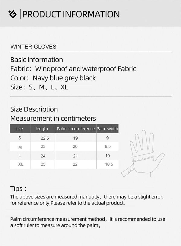 Planet Gates Winter Warm Cycling Gloves Fitness High-quality Men Women  Windproof Bike Motorcycle Fishing Gloves Full Finger Touchscreen Ski