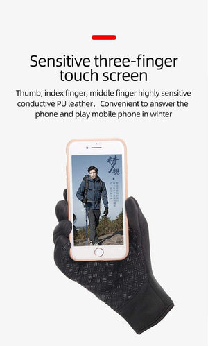 Planet Gates Winter Warm Cycling Gloves Fitness High-quality Men Women  Windproof Bike Motorcycle Fishing Gloves Full Finger Touchscreen Ski