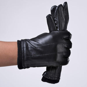 Planet Gates Winter Warm Gloves Genuine Sheepskin Leather Gloves Male Touch Screen Gloves Mittens Winter Gloves Male