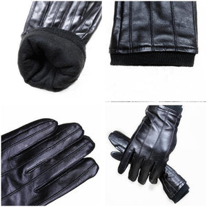 Planet Gates Winter Warm Gloves Genuine Sheepskin Leather Gloves Male Touch Screen Gloves Mittens Winter Gloves Male