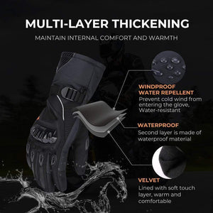 Planet Gates Winter Warm Motorcycle Gloves Touch Screen Waterproof Windproof Protective Winter Gloves Men Guantes Moto Luvas