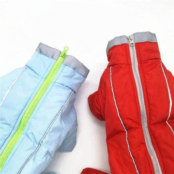 Planet Gates Winter Warm Pet Dog Clothes Waterproof Dog Coat for Small Dog Reflective Dog Jumsuit Soft Fleece Full-Covered Belly
