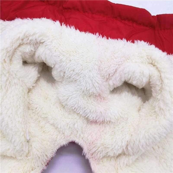 Planet Gates Winter Warm Pet Dog Clothes Waterproof Dog Coat for Small Dog Reflective Dog Jumsuit Soft Fleece Full-Covered Belly