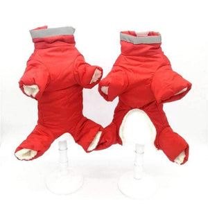 Planet Gates Winter Warm Pet Dog Clothes Waterproof Dog Coat for Small Dog Reflective Dog Jumsuit Soft Fleece Full-Covered Belly