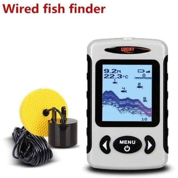 Planet Gates Wired Fish finder LUCKY Fish Finder FFW718 Fish Finder Fishing Alarm Sonar Wireless Fishfinder depth Finder Alarm 100M Fishing lur