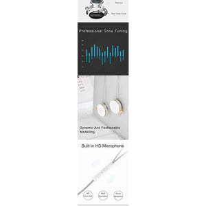 Planet Gates Wired Headphone with Microphone Volume Control Sport Earphones Earhook Earphone Anti-drop Off Headset for iPhone