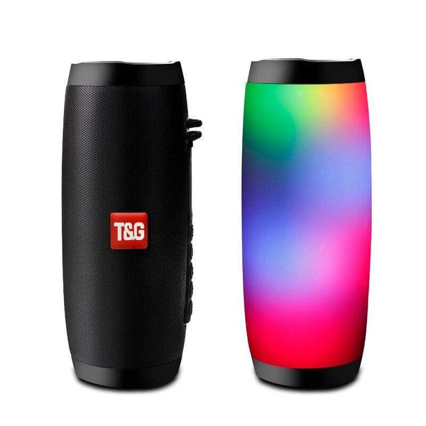 Planet Gates Wireless Bluetooth Speaker LED Portable Boom Box Outdoor Bass Column Subwoffer Sound Box with Mic Support TF FM USB