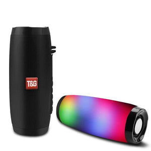 Planet Gates Wireless Bluetooth Speaker LED Portable Boom Box Outdoor Bass Column Subwoffer Sound Box with Mic Support TF FM USB