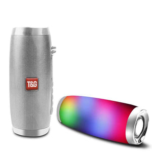 Planet Gates Wireless Bluetooth Speaker LED Portable Boom Box Outdoor Bass Column Subwoffer Sound Box with Mic Support TF FM USB