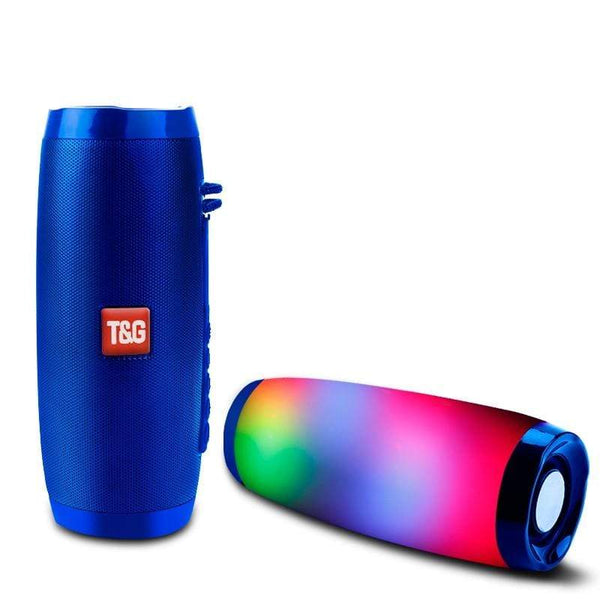 Planet Gates Wireless Bluetooth Speaker LED Portable Boom Box Outdoor Bass Column Subwoffer Sound Box with Mic Support TF FM USB