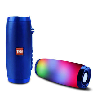 Planet Gates Wireless Bluetooth Speaker LED Portable Boom Box Outdoor Bass Column Subwoffer Sound Box with Mic Support TF FM USB