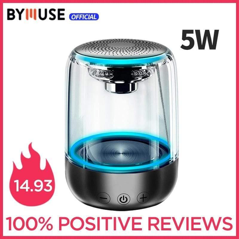 Planet Gates Wireless Bluetooth Speakers LED Lights  Stereo Column Portable Speaker  TF Card FM  For Phones Speaker HIFI