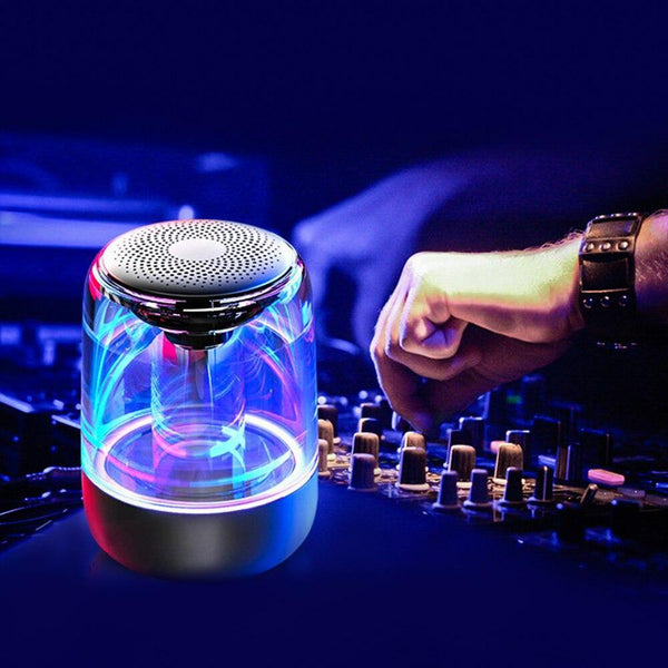Planet Gates Wireless Bluetooth Speakers LED Lights  Stereo Column Portable Speaker  TF Card FM  For Phones Speaker HIFI