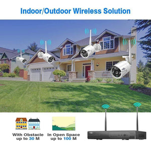 Planet Gates Wireless CCTV System 1080P 1TB 4pcs 2MP NVR IP IR-CUT outdoor CCTV Camera IP Security System Video Surveillance Kit