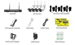 Planet Gates Wireless CCTV System 1080P 1TB 4pcs 2MP NVR IP IR-CUT outdoor CCTV Camera IP Security System Video Surveillance Kit