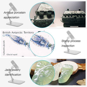 Planet Gates Wireless Digital Microscope Handheld USB HD Inspection Camera 50x-1000x Magnification with Flexible Stand For iPhone iPad PC