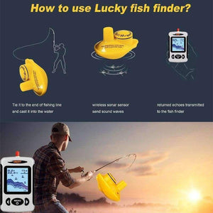 Planet Gates Wireless Fish finder LUCKY Fish Finder FFW718 Fish Finder Fishing Alarm Sonar Wireless Fishfinder depth Finder Alarm 100M Fishing lur