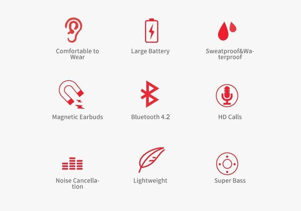 Planet Gates Wireless Headphones IPX5 Waterproof Sports Bluetooth Earphone with Mic Bass Bluetooth Earphones