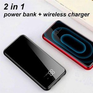 Planet Gates Wireless power bank 20000mAh LCD powerbank External Battery Portable Charger portable battery for iphone 7 honor xiaomi