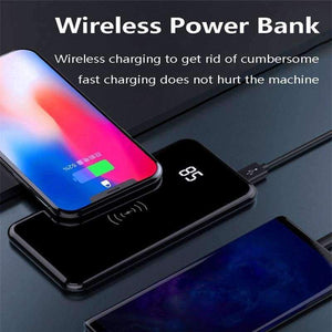 Planet Gates Wireless power bank 20000mAh LCD powerbank External Battery Portable Charger portable battery for iphone 7 honor xiaomi