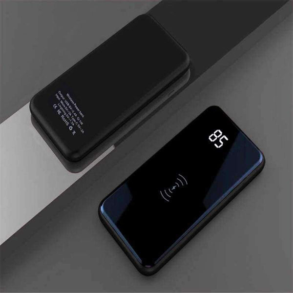 Wireless power bank 20000mAh LCD powerbank External Battery Portable Charger portable battery for iphone 7 honor xiaomi