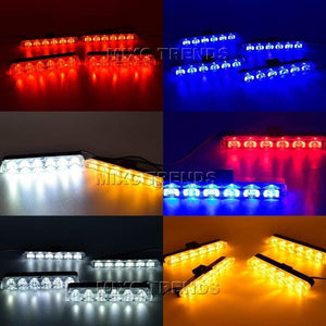 Planet Gates Wireless Remote Stroboscope Led Police Light 4*6 Led Car Truck Ambulance Emergency Flashing Firemen Strobe Warning Light DC 12V