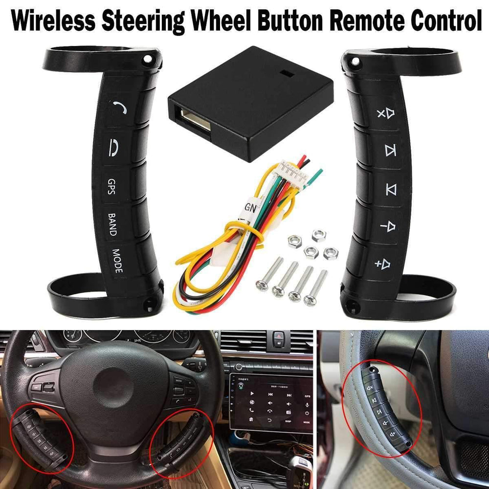 Planet Gates Wireless Steering Wheel Controller Button Remote Control for Stereo DVD GPS Navigation Auto Car Electronic Parts