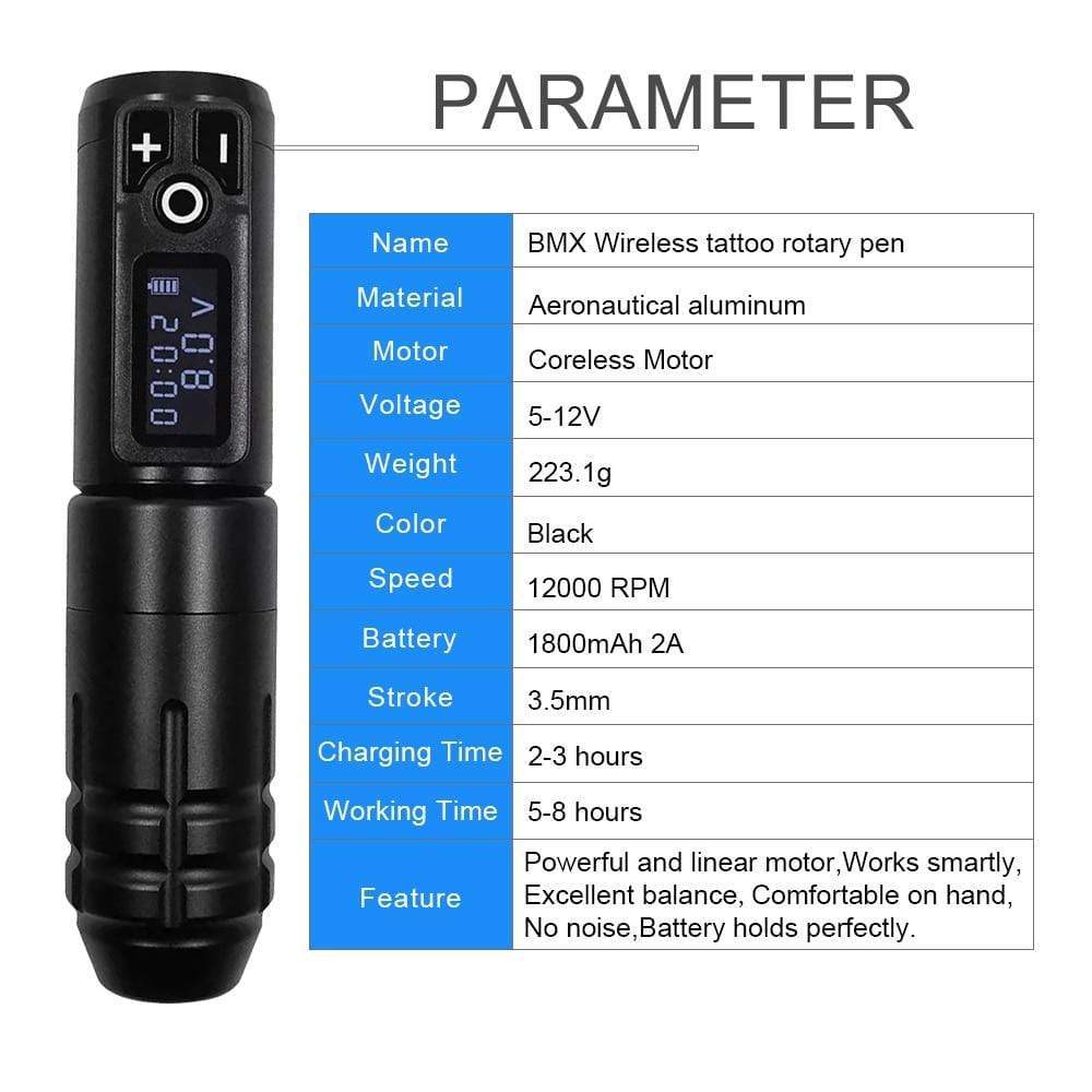 Planet Gates Wireless Tattoo Machine Battery Rotary Pen Powerful Motor Semi Permanent Makeup Machine Eyebrow Lip Microblading Art