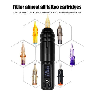 Planet Gates Wireless Tattoo Machine Battery Rotary Pen Powerful Motor Semi Permanent Makeup Machine Eyebrow Lip Microblading Art